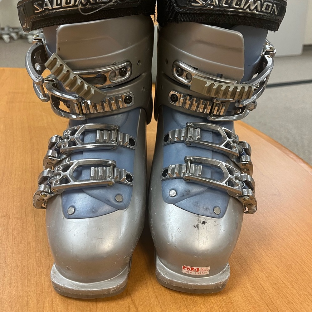Salomon Irony 6 Women's Downhill Ski Boots 23.0 US 5.5 🎿 W/ Thermic Boot Heaters - Picture 4 of 12